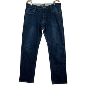 Tommy Hilfiger Classic Straight Jeans Dark Wash Denim Pants Mens Size‎ 36x34